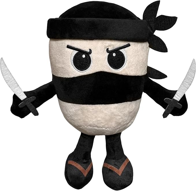 Italian Brainrot Plush Toy 10 Inches Capuccino Assassino Plush Soft Stuffed Meme Dolls for Collectors, Aesthetic Décor & Funny Gift Ideas