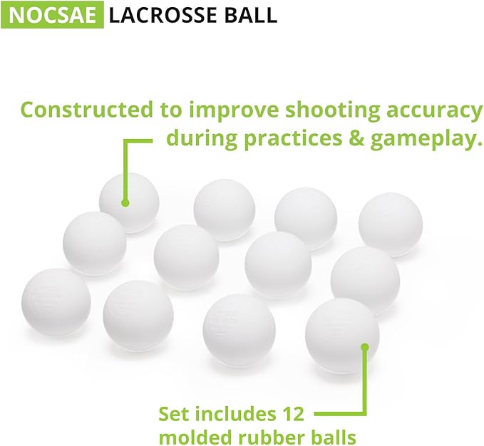 Champion Sports Lacrosse Balls – Official Size SEI Certified, Multi-Color Packs of 3, 6, or 12 for Practice & Games