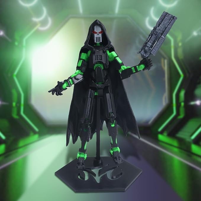 T13 Action Figure,3D Printed Titans Figure Multi-Jointed Movable Titan 13 Nova 13, Best Birthday Festival Gift (Death Green)
