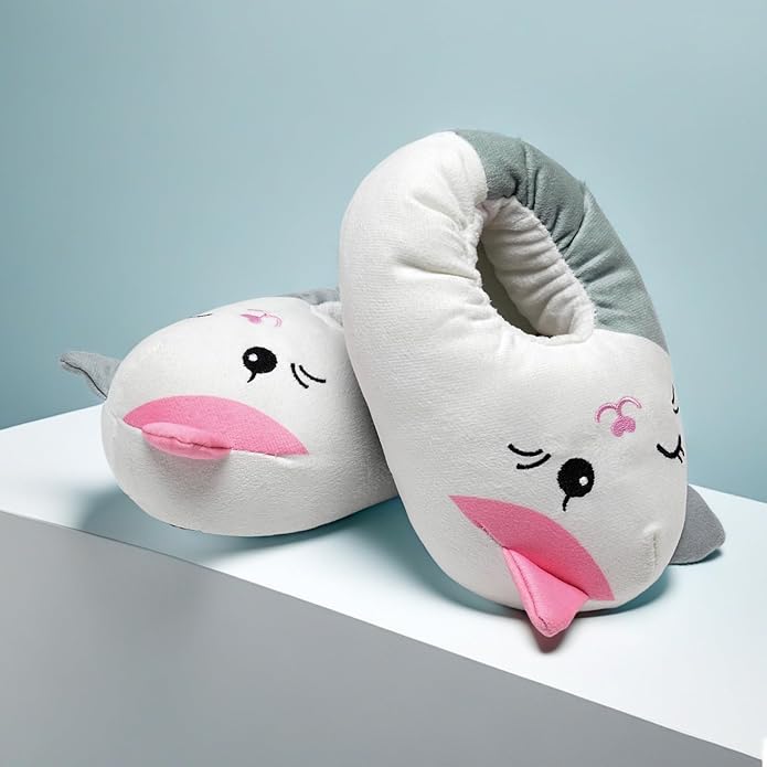 IceUnicorn Toddler Slippers Kids Cute Funny Animal House Shoes Girls Boys Christmas Fluffy Bedroom Indoor Slipper, Cat, Bunny, Unicorn, Axolotl, Fox