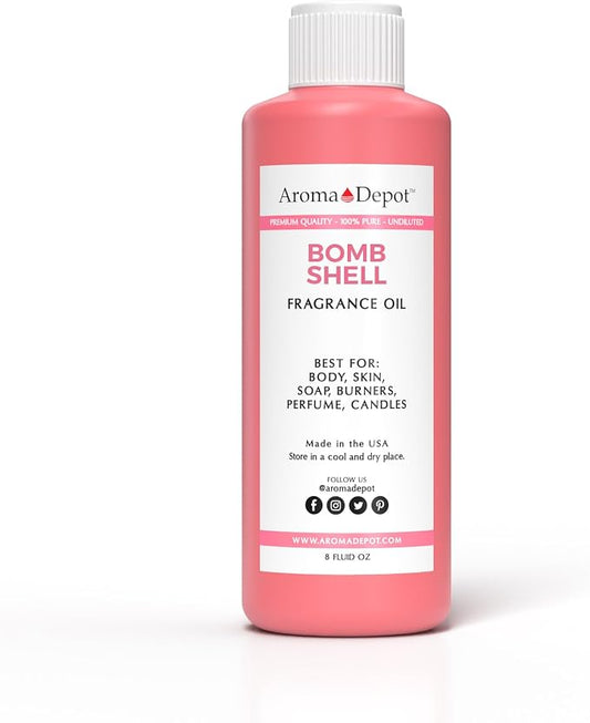 Bombshell Type 8 oz Fragrance Oil I Perfume I Skin Oil I Scented Oil. DIY Projects Such as Candles, Bath Bombs, Body Butters, Creams & Lotions. Few Drops in The Diffuser, Burners, or Warmers.