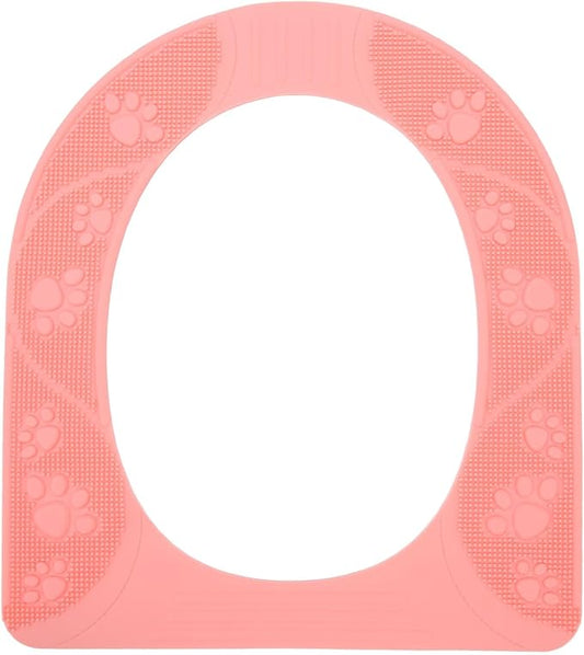 Reusable Toilet Seat Cover Universal Washable Silicone Non Slip Pad for Home and Travel Potty Toddler Covers Foldable Portable Camping Summer Training Toddlers Bags Stool Chairs