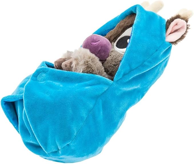 Disney Store Official Sven Plush with Blanket Pouch - Frozen- Disney Babies Plushy in Baby Swaddle - Kids Toy for Those who Love Plush Figure Toys, Cute Plushies, & Baby Stuffed Animals - Small - 12"