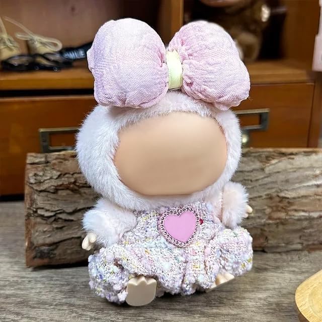 Clothes Fit for 17CM Doll, Fashion Doll Clothes Outfit Set Cute Theme Designer Toys Dress Accessories for Collector Fans Display (Pink Set)