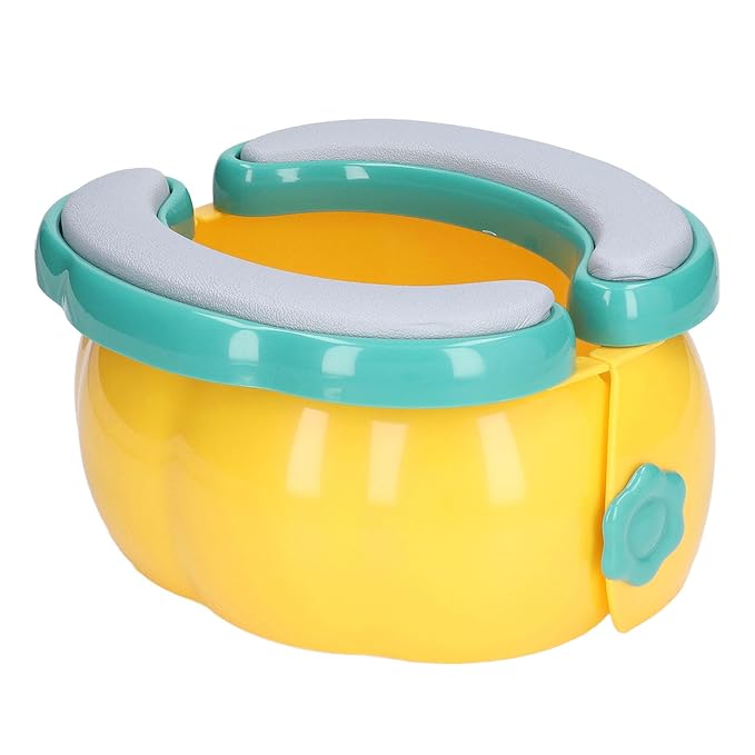 Travel Potty for Toddlers, Easy Clean Portable Foldable Potty Seat for Toddlers, Foldable Emergency Toilet with 20 Bags and Washable PU Pad for Car Camping Outdoor Indoor (Style 1)