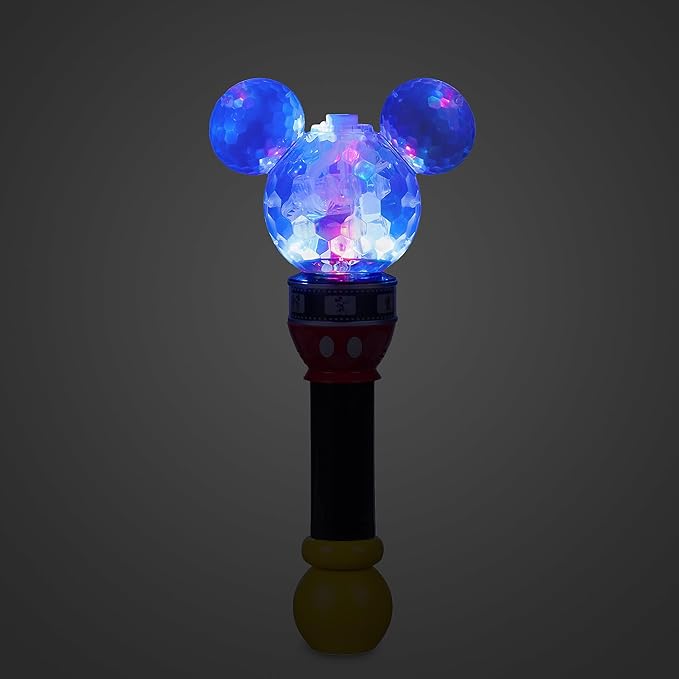 Disney Store Official Mickey Mouse Film Strip Light-Up Bubble Wand - Perfect for Kids & Fans, Authentic Design, Ideal for Outdoor Play & Parties, Durable & Safe for All Ages