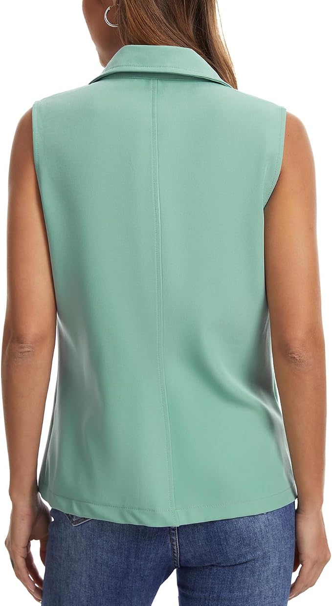 MISS MOLY Women's Lightweight Vest Casual Zip Up Utility Vest Hiking Golf Sleeveless Jackets with Pockets