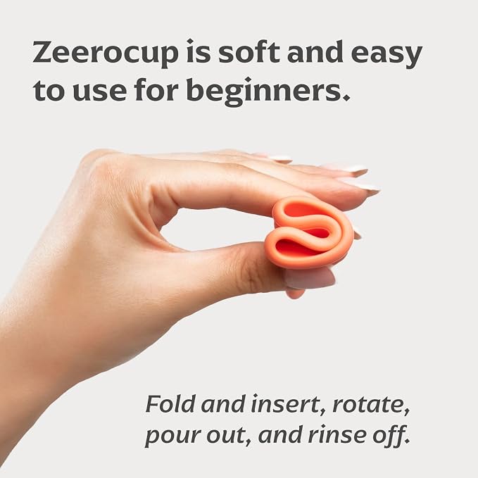 Reusable Menstrual Cup 2 Pack - Small & Large Soft Medical-Grade Silicone Period Cups with Pull-Tab for Easy Removal, Leak-Proof Hygiene - Tampon, Disc & Pad Alternative