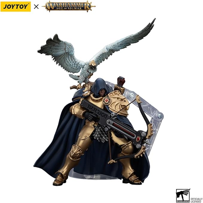 JOYTOY Warhammer 1/18 Action Figure Age of Sigmar Stormcast Eternals The Blacktalons Shakana Goldenblade 4.9in Mecha Joy Toy Collection Model