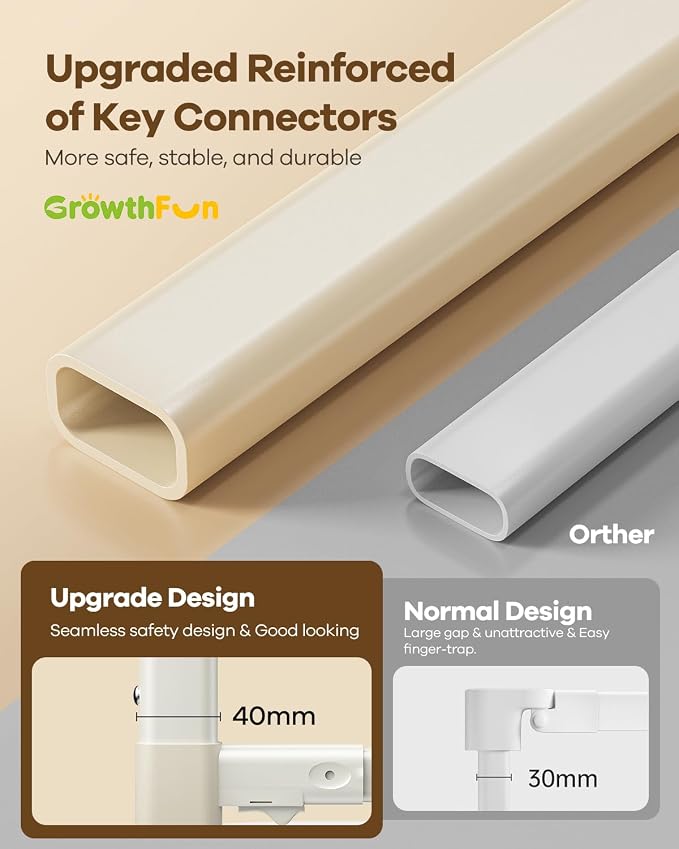 Foldable Bed Rail for Toddlers, 59in Reinforced Carbon Steel Frame&Connectors, Breathable Cationic Fabric, Safety Toddler Bed Rails for Queen, King, Twin, Full, No-Tool Setup.
