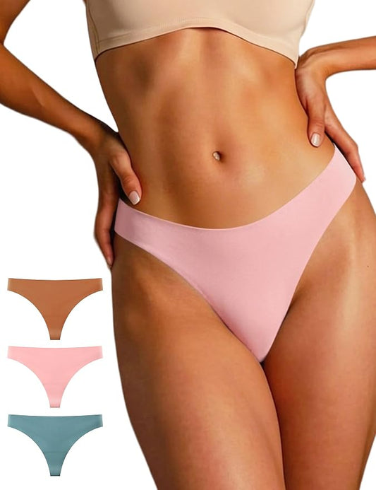 Seamless Thongs for Women G-string Thong No Line Workout Cotton Panty Liners Underwear Undies Fashion Clothing