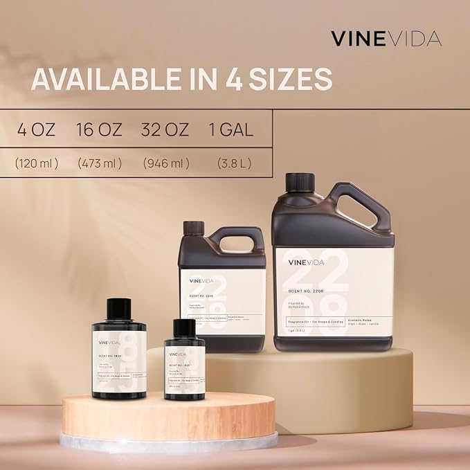 VINEVIDA [128 Fl Oz] Banana Nut Bread Fragrance Oil for Cold Air Diffusers, Essential Oils for Diffuser Oil Refill & Air Freshener Room Spray