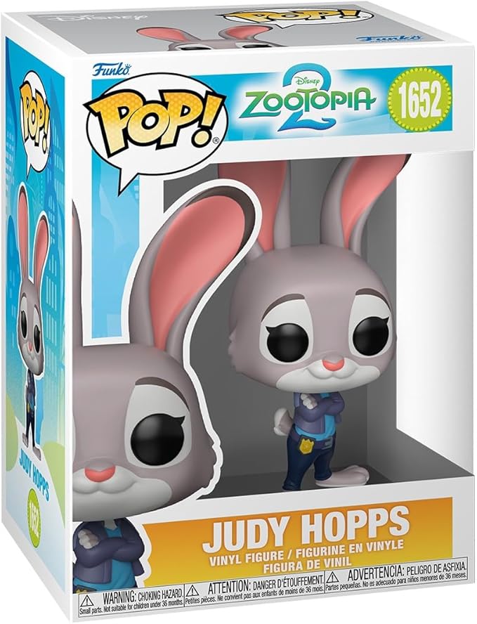 Funko Pop! Disney: Zootopia 2 - Judy Hopps - Collectable Vinyl Figure - Gift Idea - Official Merchandise - Toys for Kids & Adults - Disney Fans - Model Figure for Collectors and Display