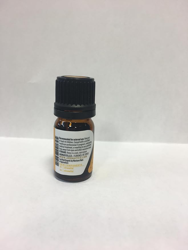 Aromatics International Premium Organic Eucalyptus Citriodora Essential Oil 5ml | 100% Pure Essential Oil for Diffusion & Aromatherapy