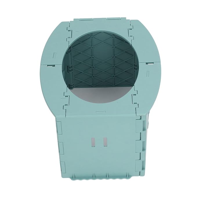Portable Toddler Toilet, Lightweight Foldable Baby Potty with Cleaning Bag, Easy to Carry and Store, Good for Training Camping Travel (Green)