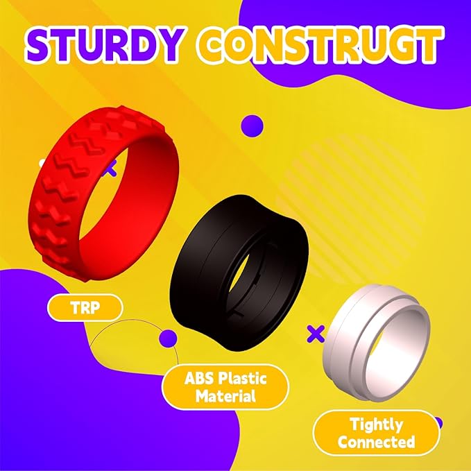 Sensory Toys Fidget Rings for Kids,Finger Spinner Rings,Texture Stress Toys for Kids Autism Calming,Quiet Desk Fidgets for Classroom Anxiety Office for Teens,Pain Stim Stress Relief Sensory Rings(12)