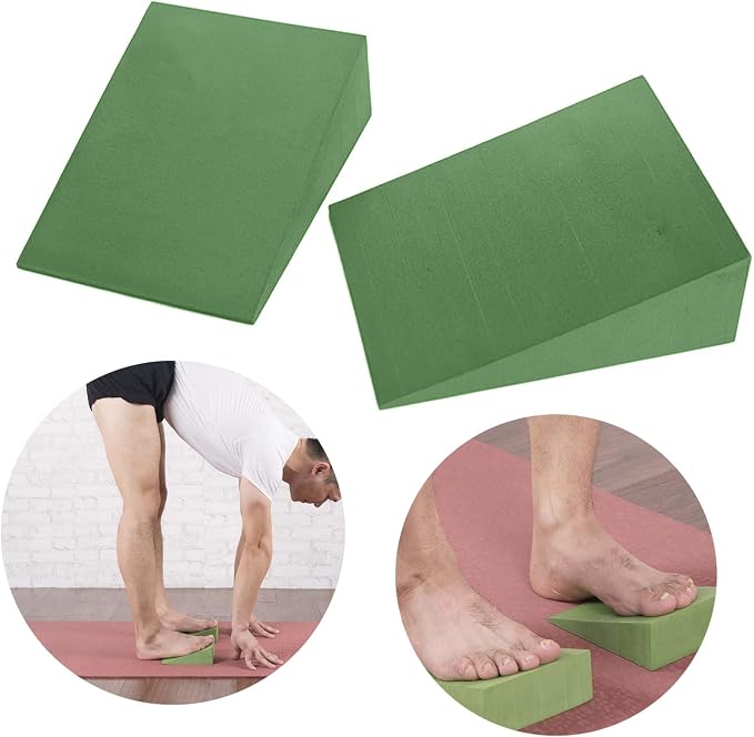Professional Yoga Foam Wedge Calf Stretcher Foam Stretch Slant Boards Foot Stretch Wedge Block for Home Exercise, Yoga
