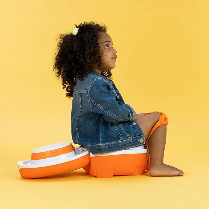 My Carry Potty - Clownfish Travel Potty, Award-Winning Portable Toddler Toilet Seat for Kids to Take Everywhere