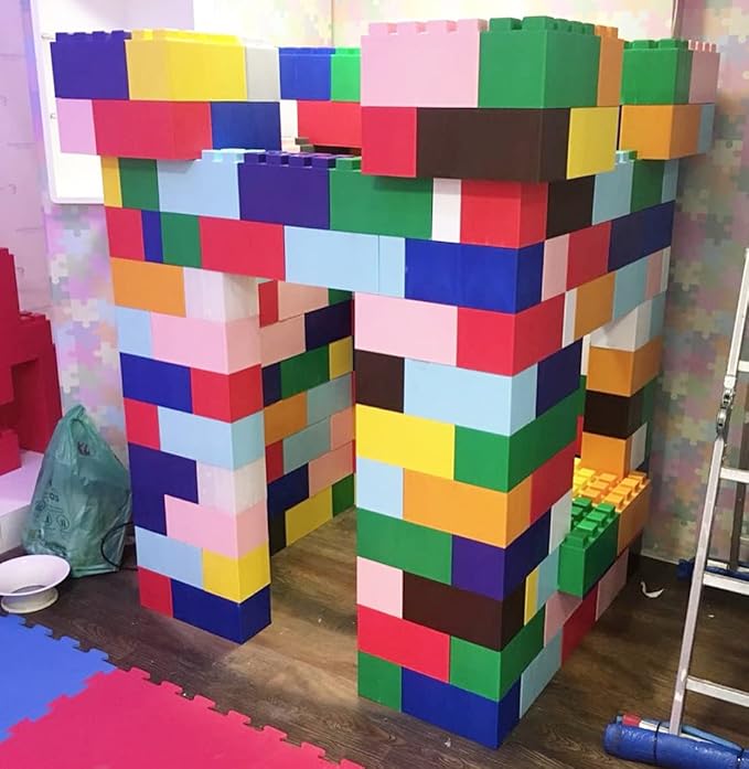 EverBlock Single Color Combo Pack | Giant Building Blocks | Easy to Connect & Reuse | Indoor & Outdoor Use | Build Displays & Structures | Green