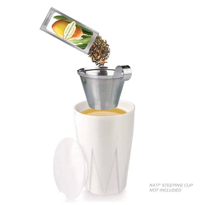 Tea Forte Single Steeps Loose Leaf Tea Sampler, Assorted Variety Tea Box, 15 Single Serve Pouches, Green Tea