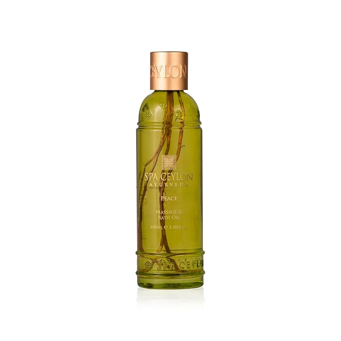 SPA CEYLON Peace Massage & Bath Oil | Soothing Body Ritual | Ayurveda | Massage Oil for Massage Therapy