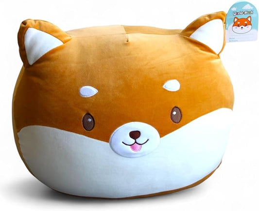 29-Inch Jumbo Shiba Inu Plush – Giant Stuffed Dog Toy, Squishy & Soft Cuddle Buddy for Kids & Adults – Kawaii Dog Pillow, for Girls, Boys, Pet Lovers, Home Decor