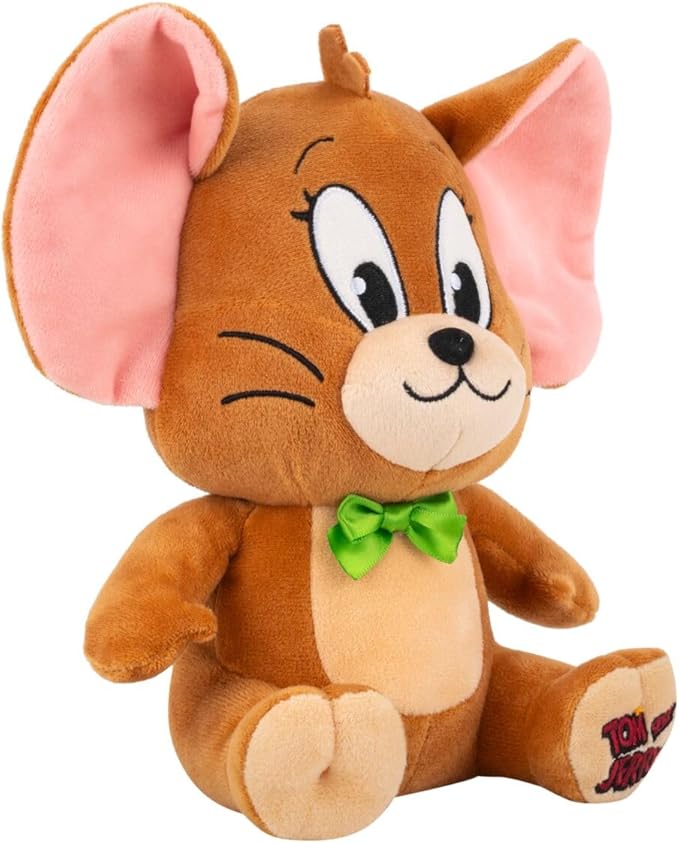Jazwares Warner Bros. Discovery Tom and Jerry, 8-Inch Jerry Plush - Super-Soft and Huggable Plush Toy - Official Licensed Plush - for All Ages