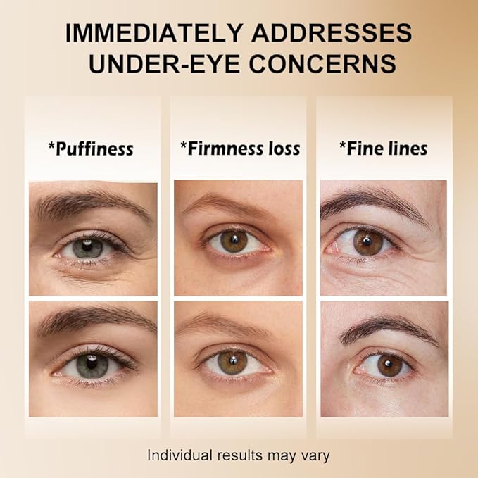Instant Firming Lifting Eye Cream, Eye Temporary Tightening Gel , Perfection Eye Tightener Cream, Firm and Smooth The Look of Fine Lines for Wrinkles,Puffiness &Fine Lines Upgraded Formula (1.34oz-2)
