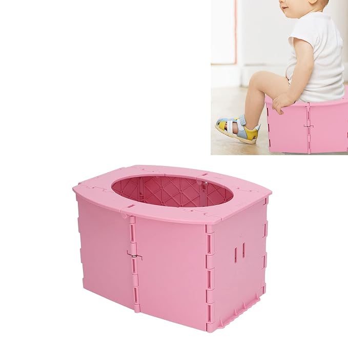 Portable Potty, Toddler Portable Potty Training Seat for Kids Baby Foldable Toilet Child Travel Potty in Car Camping Potty Chair Seat ()
