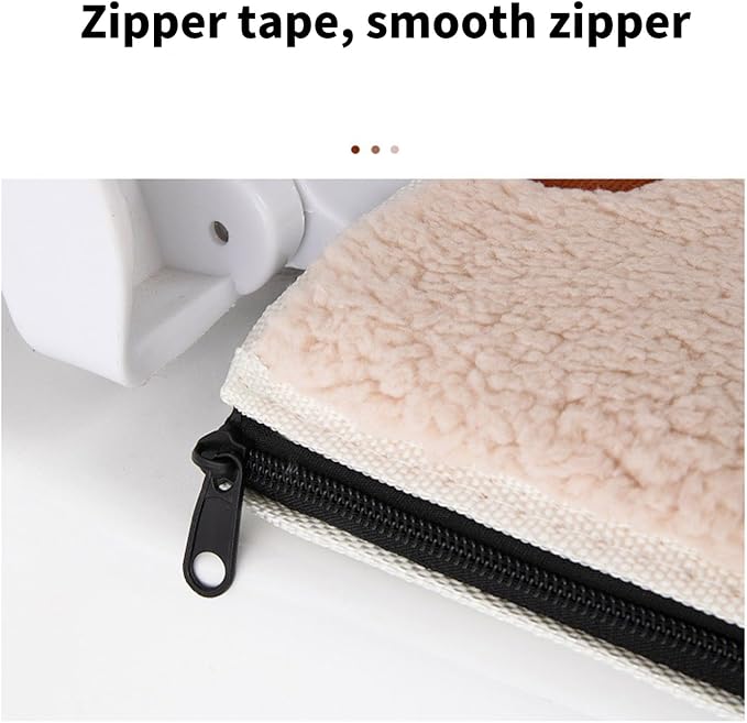 Cartoon Toilet Seat Cover, Plush Warm Soft Easy Installation Easy Winter Toilet Seat Cover for Home Bathroom