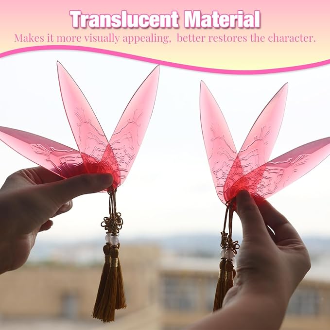 5 Inches Soft Plastic Translucent Dagger Props Safe and Cut-Proof for Cosplay and Halloween Party