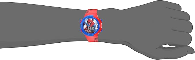 Marvel Spider-Man Kids Watches – Digital Display, Interactive Features, Adjustable Strap, Vibrant Spider-Man Graphics, Durable for Active Kids