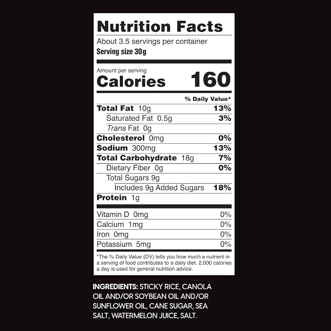 Wowza Sea Salt Crunchy Rice Crisps | Gluten Free Snack, Non-GMO, 8 Pack | Lightly salted, Healthy chip alternative, Kid-friendly, 3.5 oz bags, No artificial flavors, Allergen-friendly, Guilt-free
