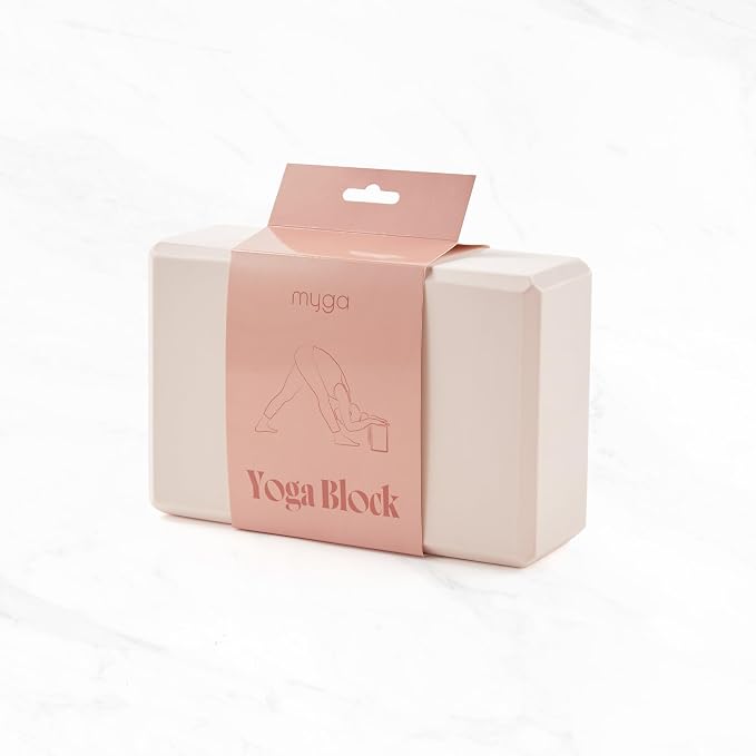 MYGA Yoga Block,Lightweight EVA Foam Yoga Brick,High Density Non-Slip Block for Yoga Poses, Pilates, Balance and Flexibility