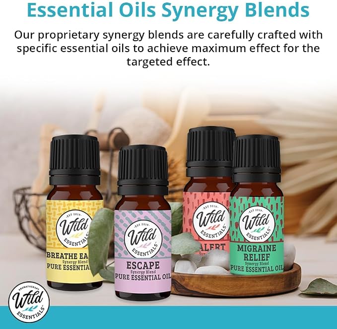 Wild Essentials Quit Smoking 100% Pure Essential Oil Synergy Blend - 10ml, Premium Grade, Use tor Help Quench Cravings The Natural Way! Made and Bottled in The USA