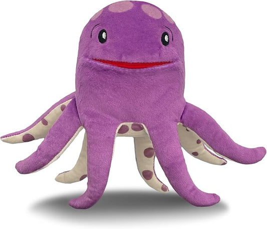 The Tooth Brigade Tooth Fairy Pillow | Stuffed Plush with Large Pocket Mouth for Lost Teeth, Treasures, Prizes - Fun and Interactive Plush, Perfect Kids, Boys, & Girls Gift (Bubbles Octopus)