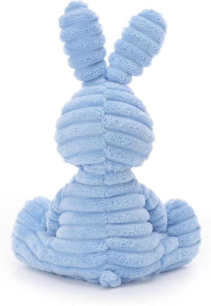 Apricot Lamb Sky Blue Corduroy Bunny Stuffed Animals for Kids, Soft Cute Plush Toys for Baby Girl and Boy, 6.3 Inches