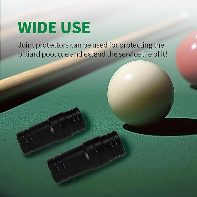 3 Pair Billiard Stick Joint Protectors, 5/16" x 3/4/8/9//10/11/14/18， Pool Cue Stick Protectors Threaded Joint Protectors Plastic Billiards Equipment