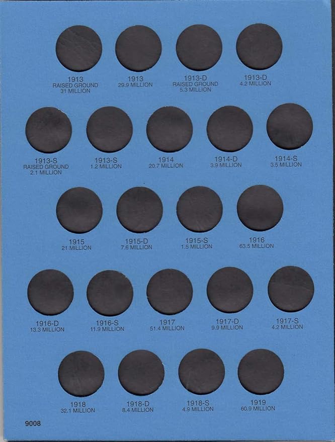 Whitman U.S. Buffalo Nickel 1913-1938 #9008 Coin Folder