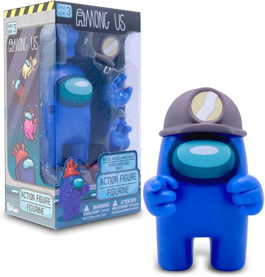 Among Us Collectible Figure – Blue Crewmate with Minor Hat, 7″ Action Figure – Just Toys Series 4