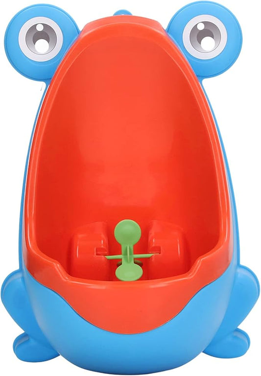 JTLB Frog Potty Training Urinal, Cute Frog Shape Cute Toddler Urinal Potty Training Urinal for Boys with Funny Aiming Target (Blue)