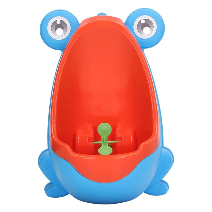 JTLB Frog Potty Training Urinal, Cute Frog Shape Cute Toddler Urinal Potty Training Urinal for Boys with Funny Aiming Target (Blue)