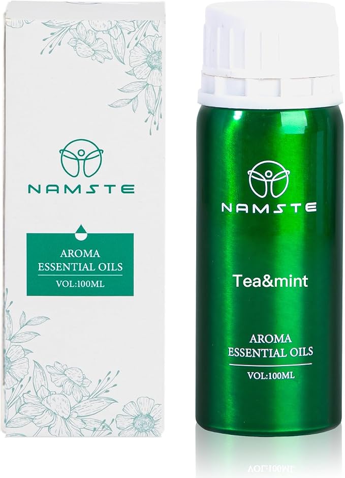 Tea Tree & Peppermint 3.38 Fl Oz Essential Oil Blend for Diffuser - Refreshing Mint and Fragrance of Tea Scented, Humidifier Oil for Office and Living Room