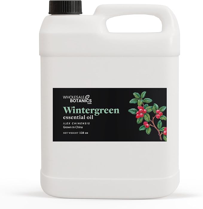Wintergreen Essential Oil by Wholesale Botanics | Premium Essential Oil | for Aromatherapy, Soaps, Lotions, & Candles | Vegan & Cruelty Free (128 Fl Oz)