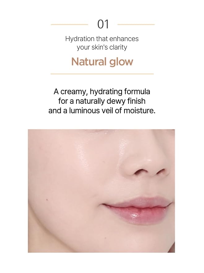 JUNG SAEM MOOL Essential Skin Nuder Cushion | Natural Finish, Buildable Coverage Cushion Foundation by Korean Makeup Artist (Refill Not Included, 0.49 Fl Oz), 34W Hazelnut
