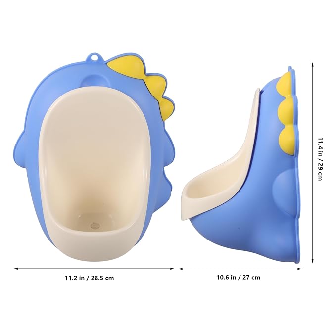 ibasenice Cartoon Dinosaur Training Urinal Wall-Mounted Boys Urinal for Potty Training Design Encourages Habits for Home Use and Travel
