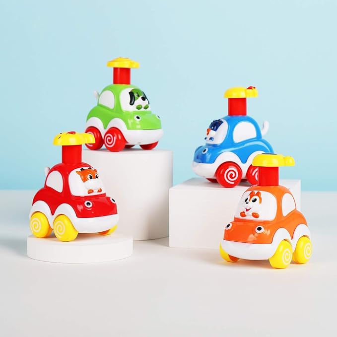 ALASOU Animal Car Toys for 1 2 Year Old Boy|Baby Toys 12-18 Months|1 2 Year Old Boy Birthday Gifts for Infant Kids|Cars for Toddlers 1-3