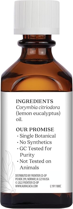 Aura Cacia Essential Oil, Awakening Lemon Eucalyptus, 2 Fluid Ounce