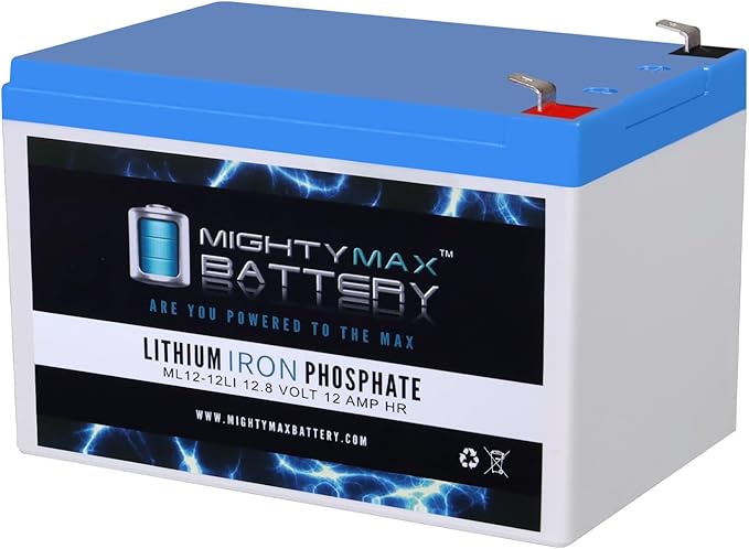 Mighty Max Battery 12V 12Ah Lithium Replacement Battery for Little Tikes H2 Toy Car