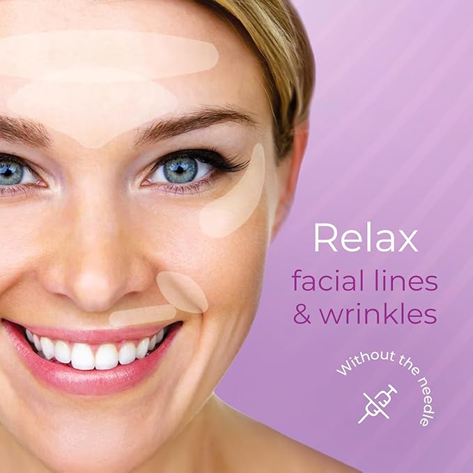 Furlesse Elevens Wrinkle Patches, Relax Fine Lines, Non-Invasive Anti-Wrinkle Tape for Frown Lines, Anti-Aging Skincare, 30-Count, 30-Day Use